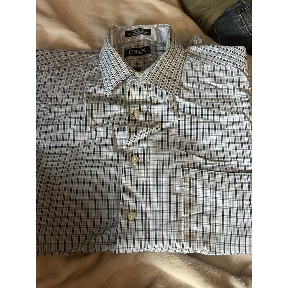 Chaps Long Sleeve Button Down Shirt 16 1/2 Men's
